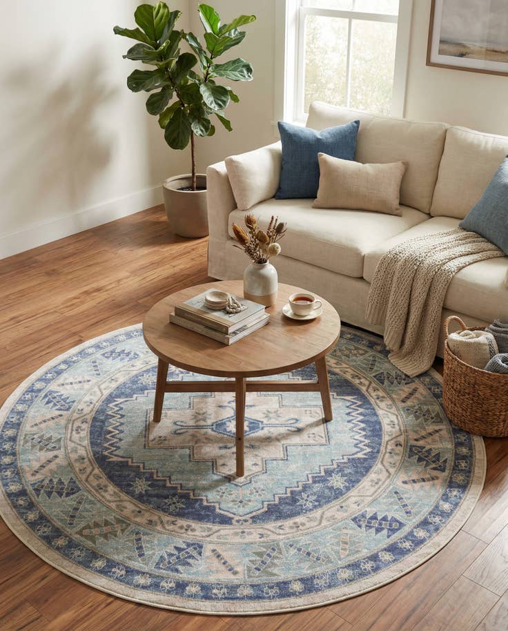 Detail image of 6' 1 x 6' 1 Whitney Round Rug