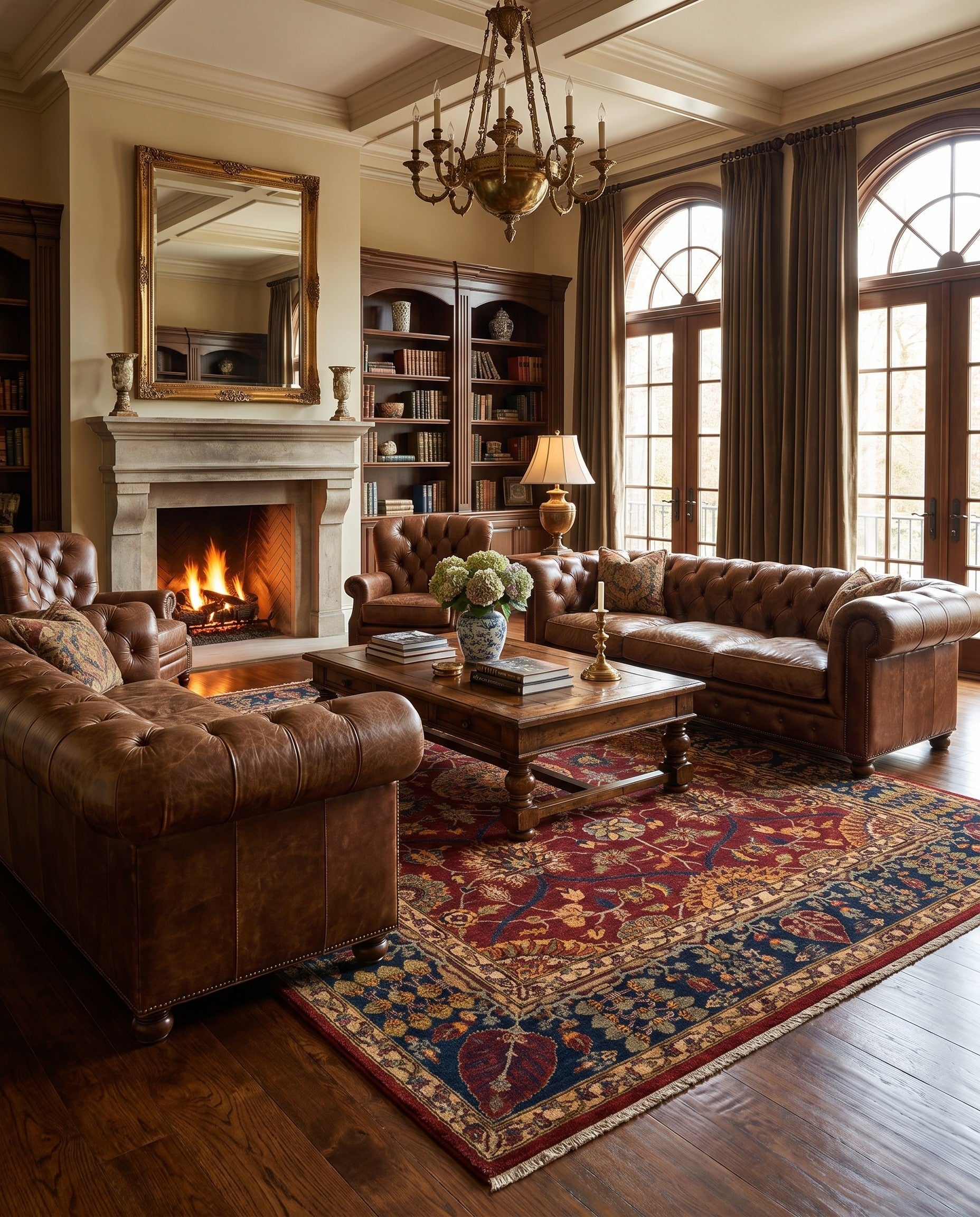 8' 2 x 10' Hand Knotted Heriz Rug
