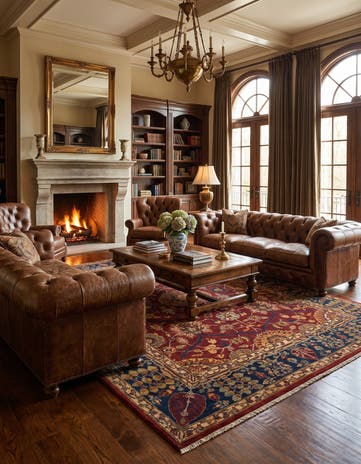 8' 2 x 10' Hand Knotted Heriz Rug