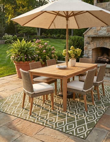 7' 10 x 10' Easy-Clean Jill Zarin Turks and Caicos Indoor / Outdoor Rug