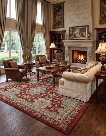 9' 9 x 13' 3 Hand Knotted Ziegler Rug