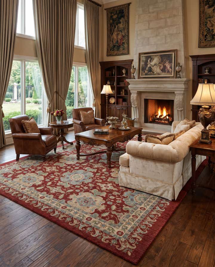 9' 9 x 13' 3 Hand Knotted Ziegler Rug