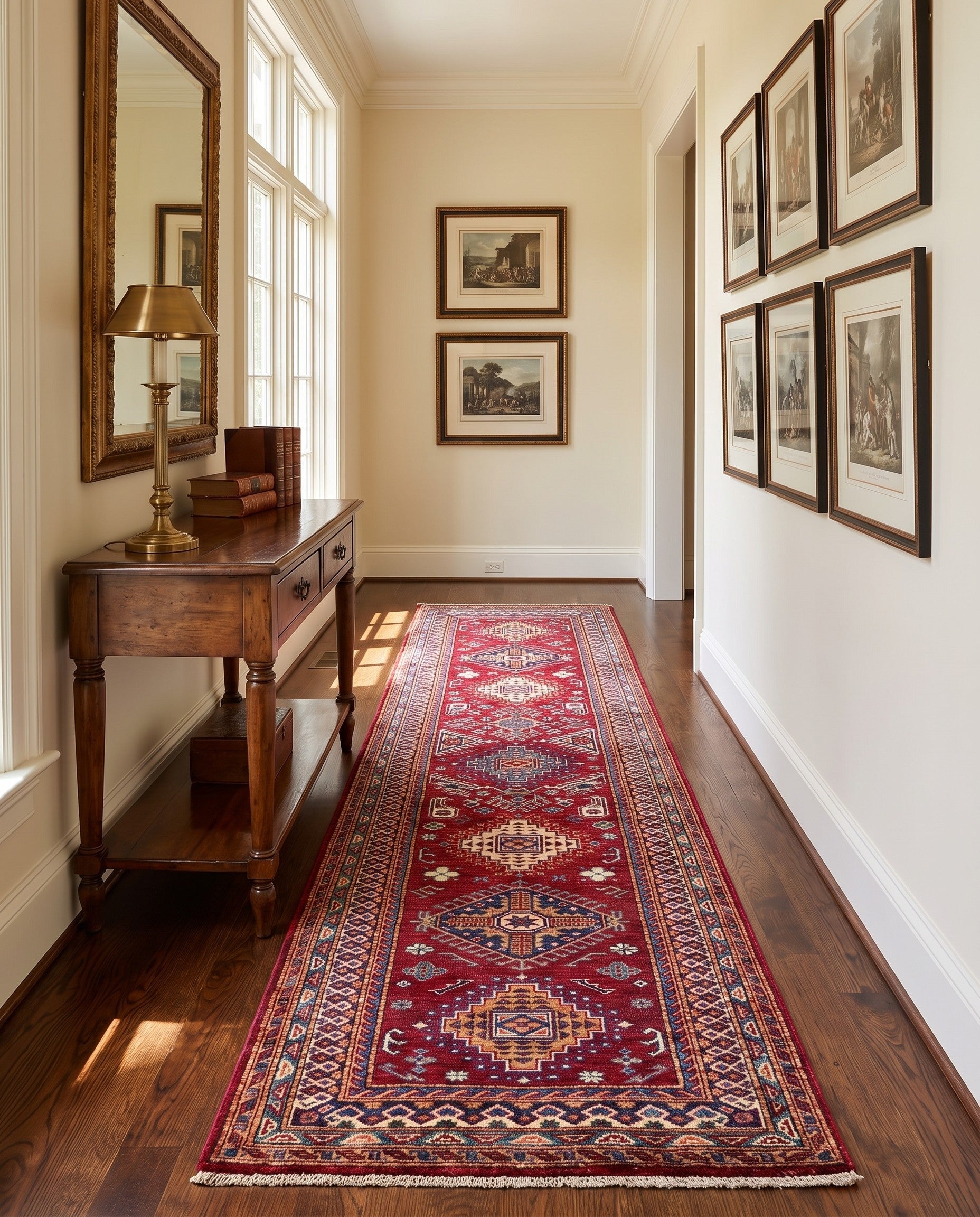 2' 9 x 10' 3 Hand Knotted Kazak Runner Rug