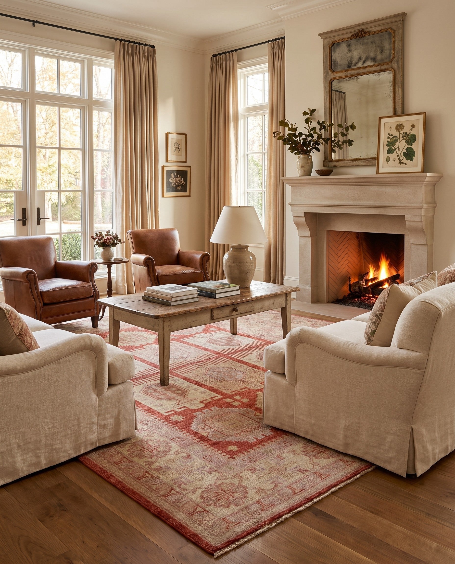 175cm x 240cm Hand Knotted Ziegler Rug