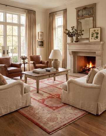175cm x 240cm Hand Knotted Ziegler Rug