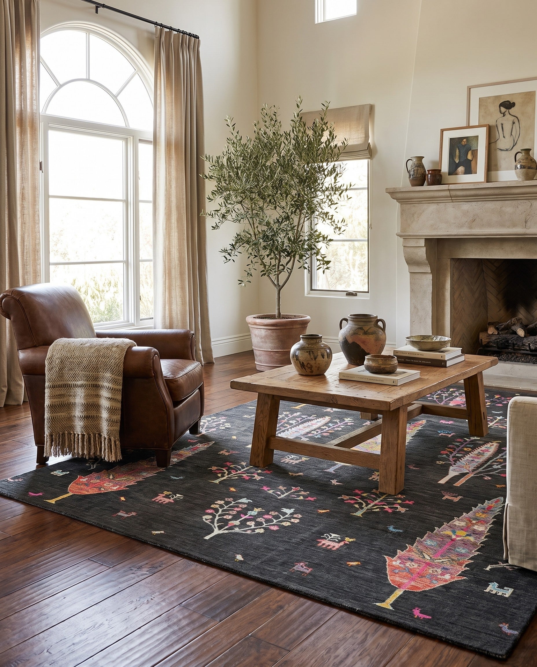 6' 11 x 9' 10 Hand Knotted Ariana Ziegler Rug