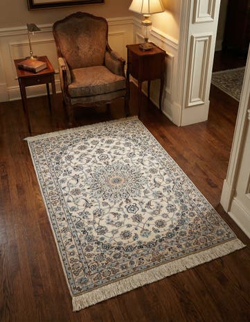 3' 5 x 5' 1 Hand Knotted Nain Rug