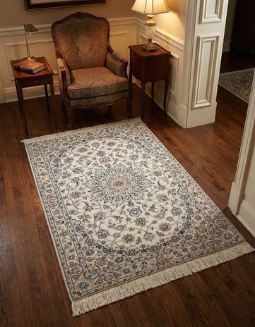 3' 5 x 5' 1 Hand Knotted Nain Rug