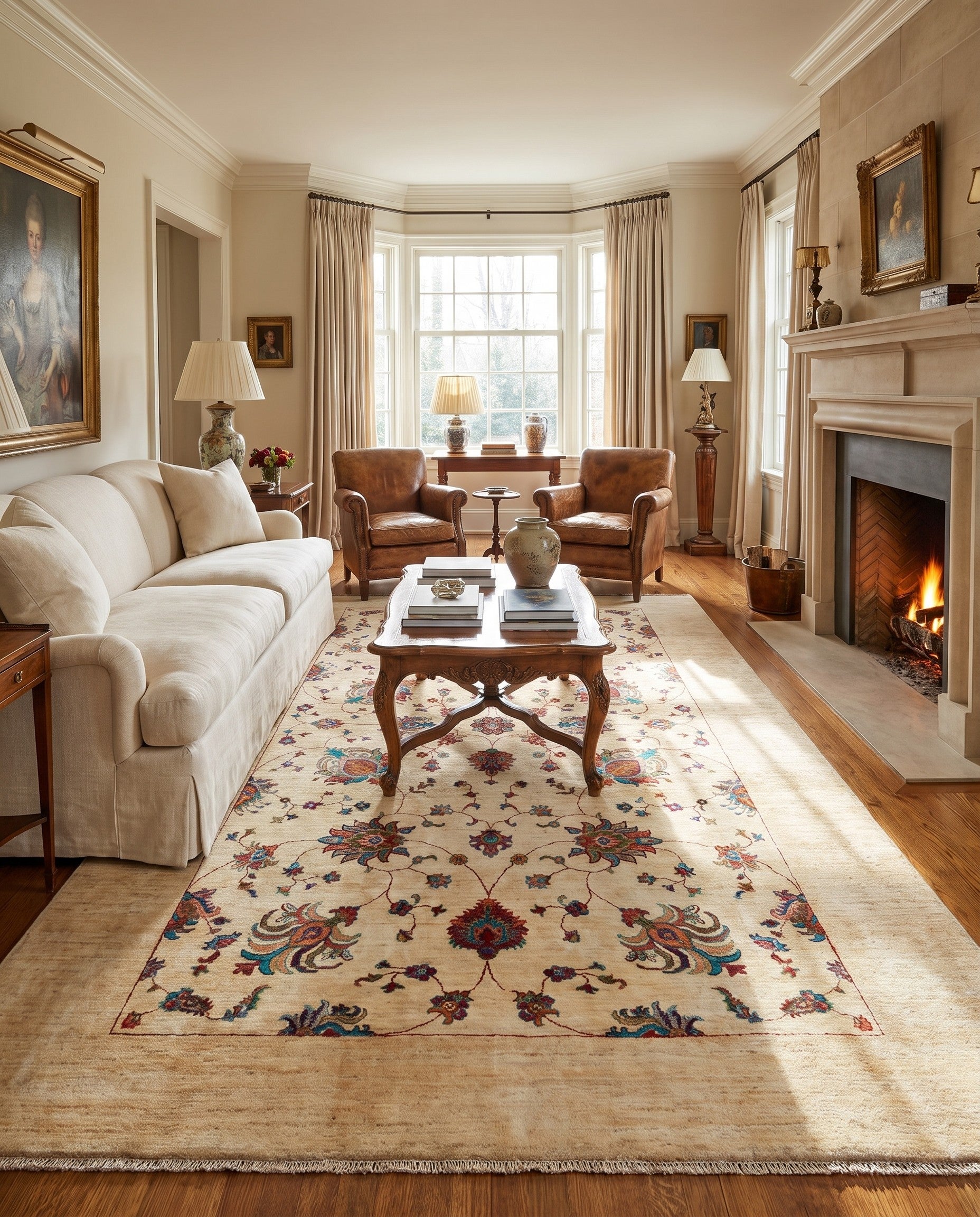 6' 7 x 9' 10 Hand Knotted Ariana Ziegler Rug