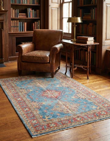 3' 3 x 4' 8 Hand Knotted Oushak Wool Rug