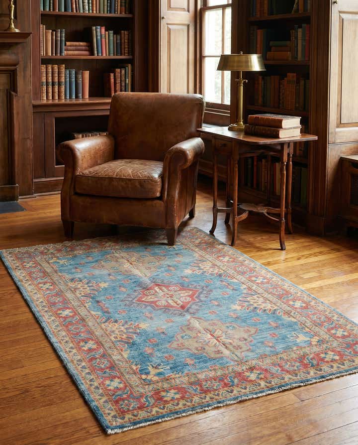 3' 3 x 4' 8 Hand Knotted Oushak Wool Rug