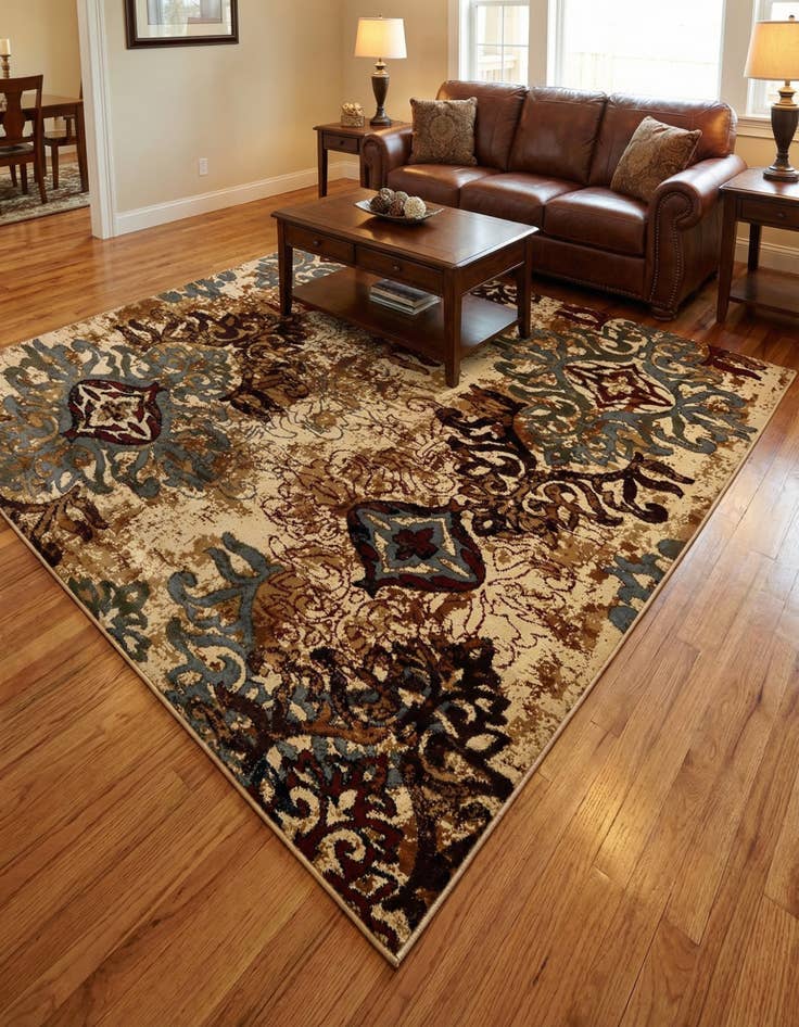 Detail image of 7' 10 x 7' 10 Coffee Shop Square Rug
