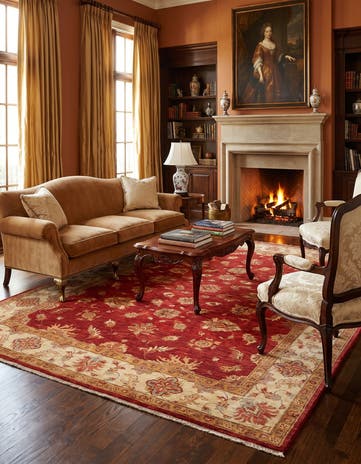 5' 9 x 7' 10 Hand Knotted Ziegler Rug