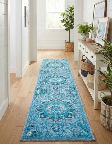 2' 7 x 12' Washable Francesca Runner Rug