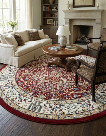 10' x 10' Nain Design Round Rug