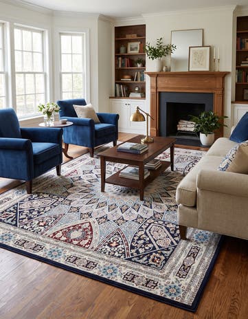 7' 7 x 10' Nain Design Rug