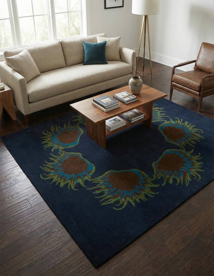 Detail image of 7' 4 x 7' 7 Luna Wool Square Rug