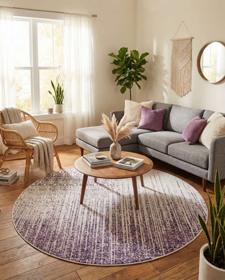 7' 10 x 7' 10 Angelica Round Rug