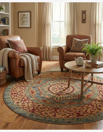 6' x 6' Amina Round Rug