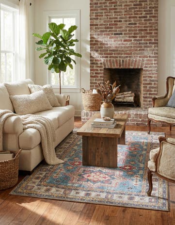3' 6 x 5' 6 Washable Timeless Rug