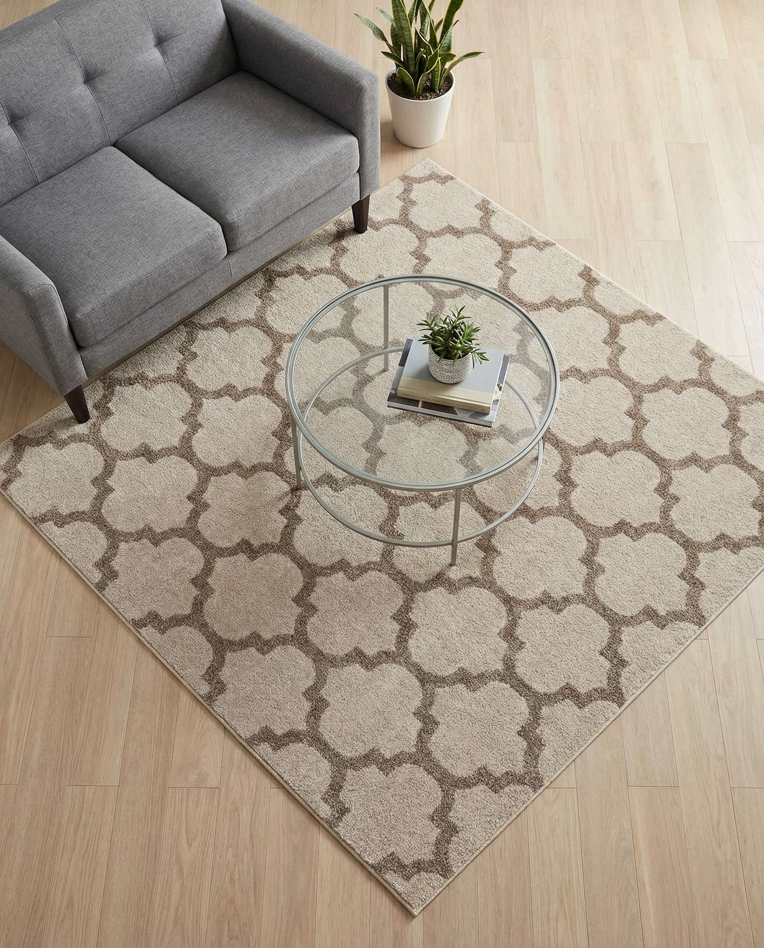 6' x 6' Lattice Square Rug