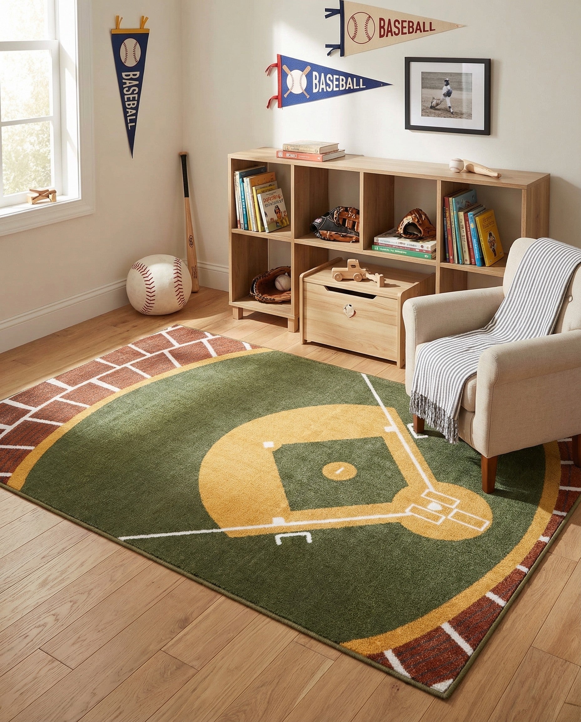 4' x 6' Sports Washable Rug