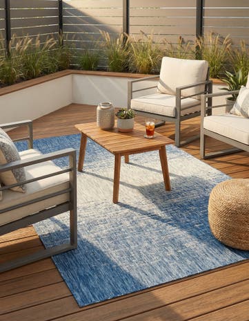 5' 3 x 8' Easy-Clean Modern Indoor / Outdoor Rug