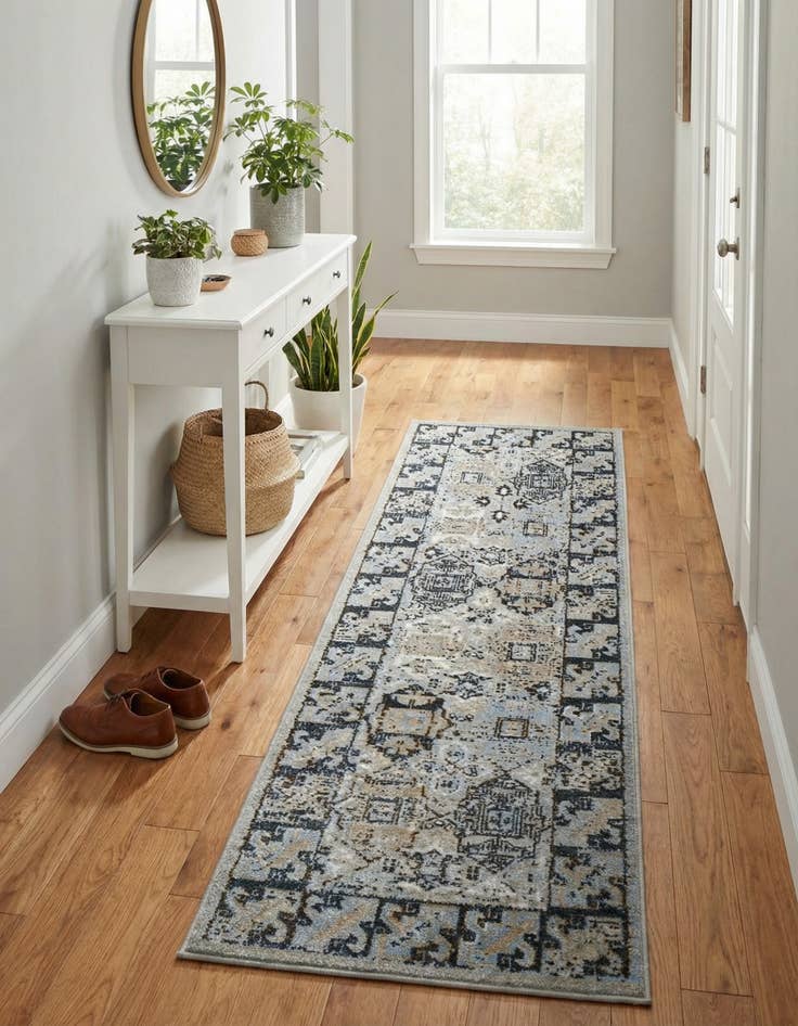 Detail image of 2' x 6' Kamala Washable Runner Rug