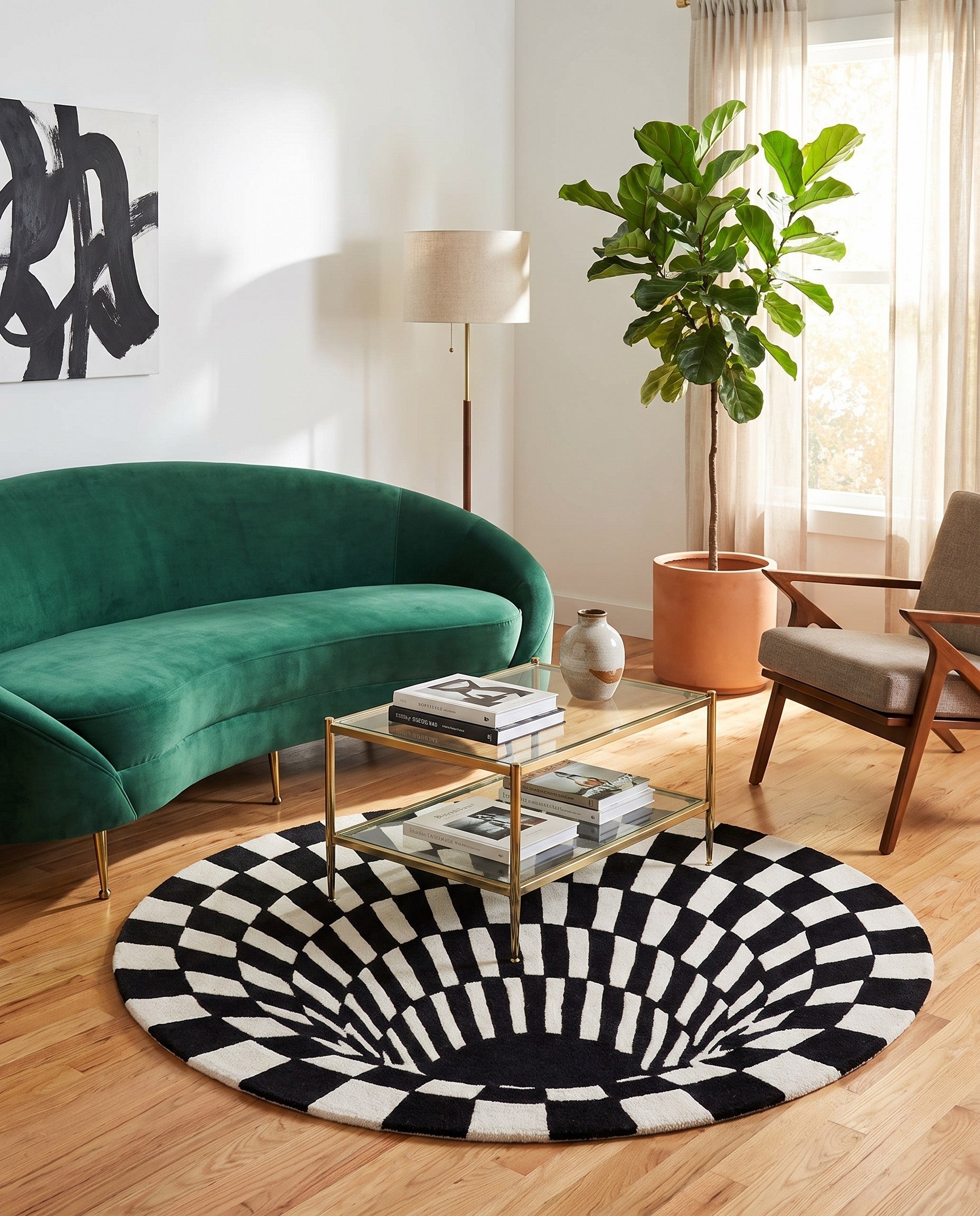 4' x 4' Vortex Wool Round Rug
