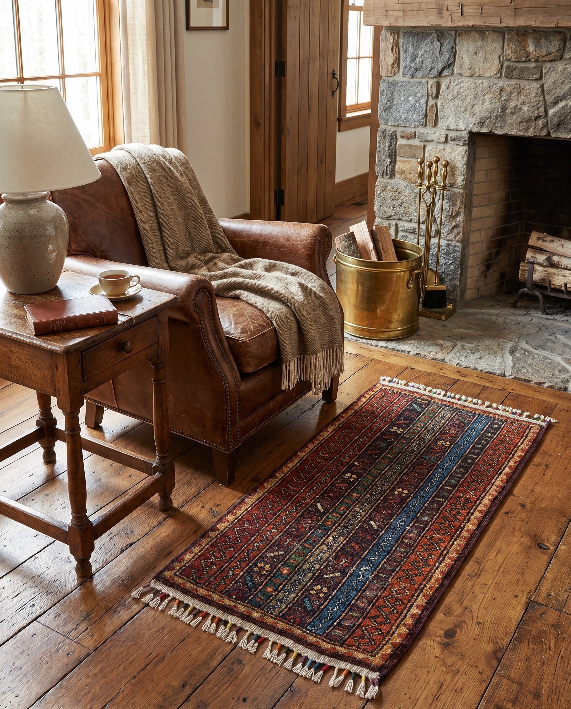 1' 7 x 3' 3 Hand Knotted Ariana Ziegler Rug