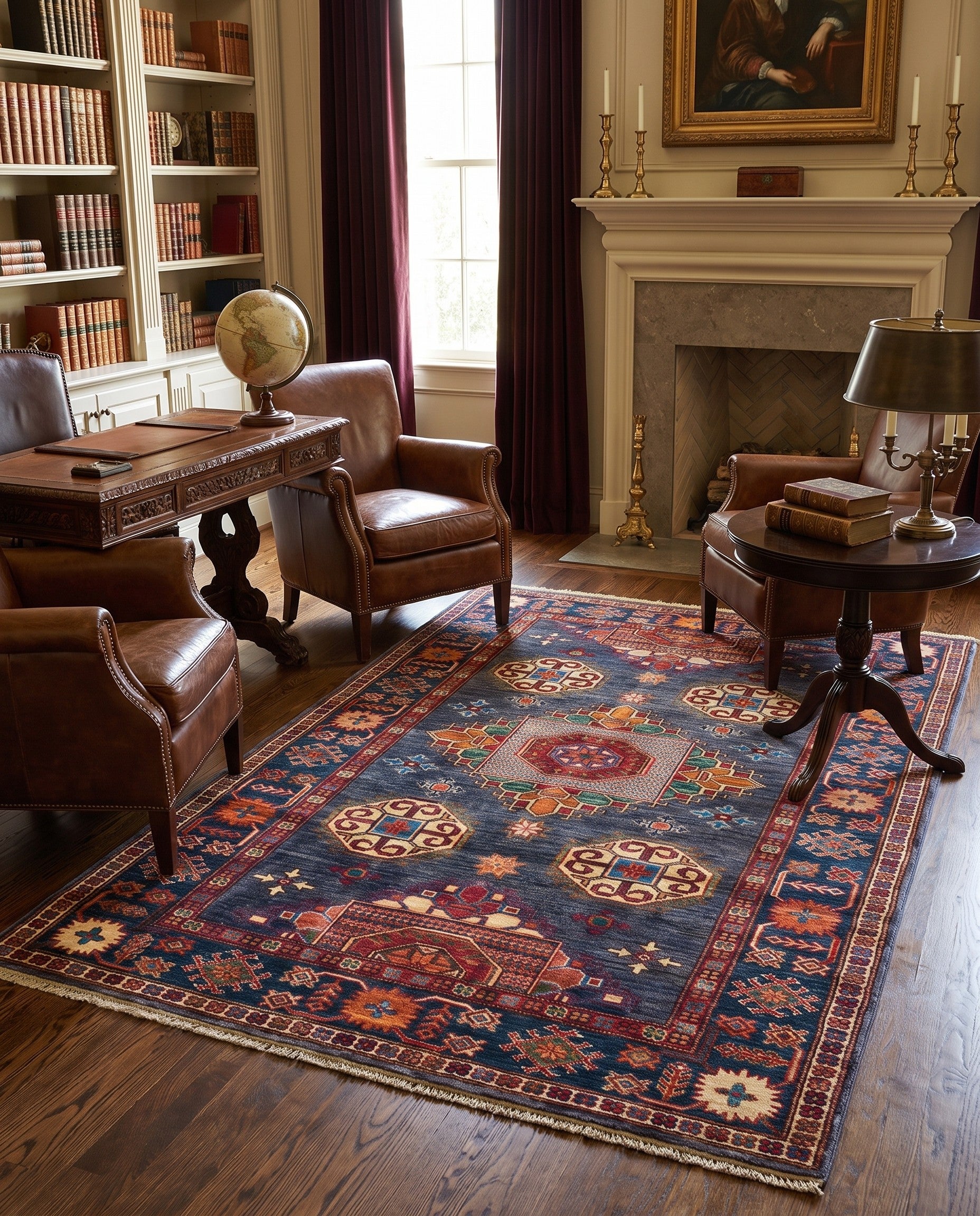 4' x 6' Hand Knotted Kazak Rug