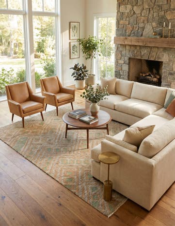 7' 11 x 10' 6 Hand Knotted Darya Wool Rug