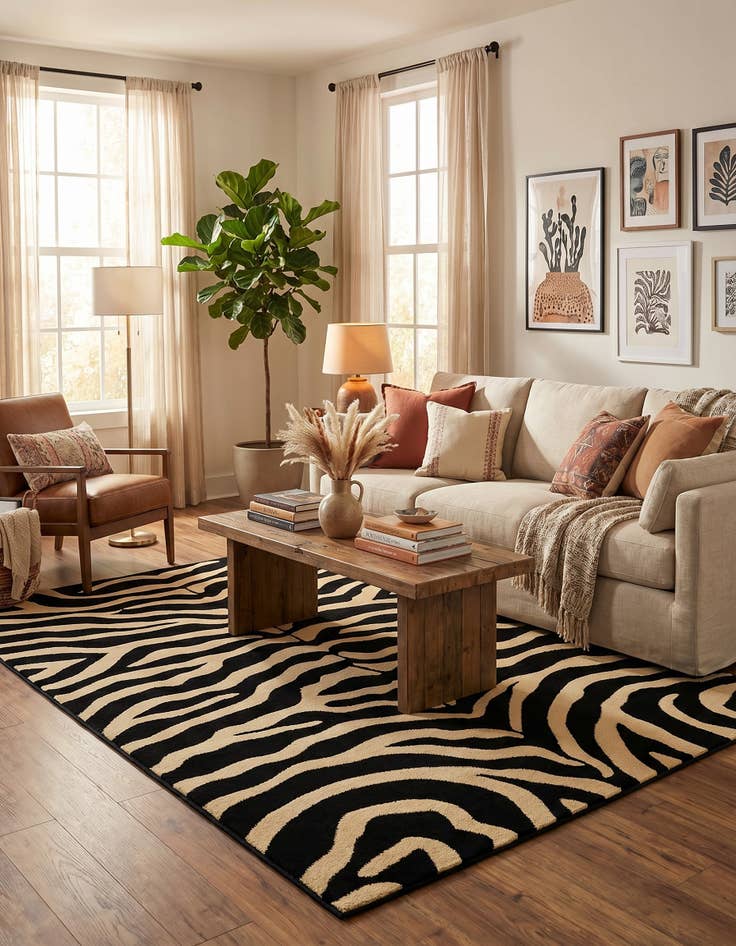 Detail image of 6' x 9' Safari Rug