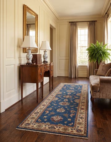 2' 8 x 8' 4 Hand Knotted Pershawar Ziegler Runner Rug
