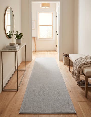 Gray Soft Touch Cloud Runner Rug
