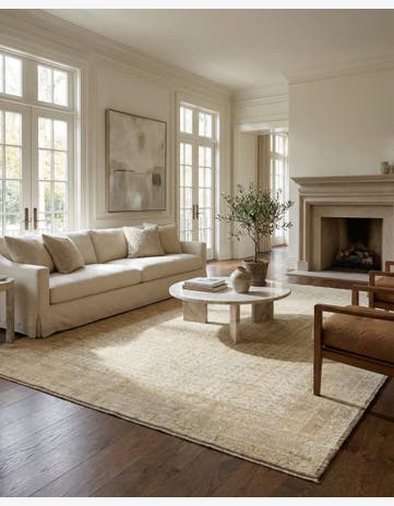 9' 3 x 12' 3 Hand Knotted Oushak Wool Rug