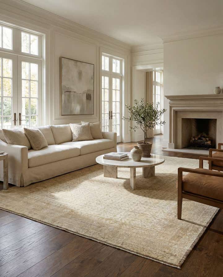 9' 3 x 12' 3 Hand Knotted Oushak Wool Rug