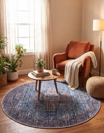 125cm x 125cm Maahru Tapis Rond