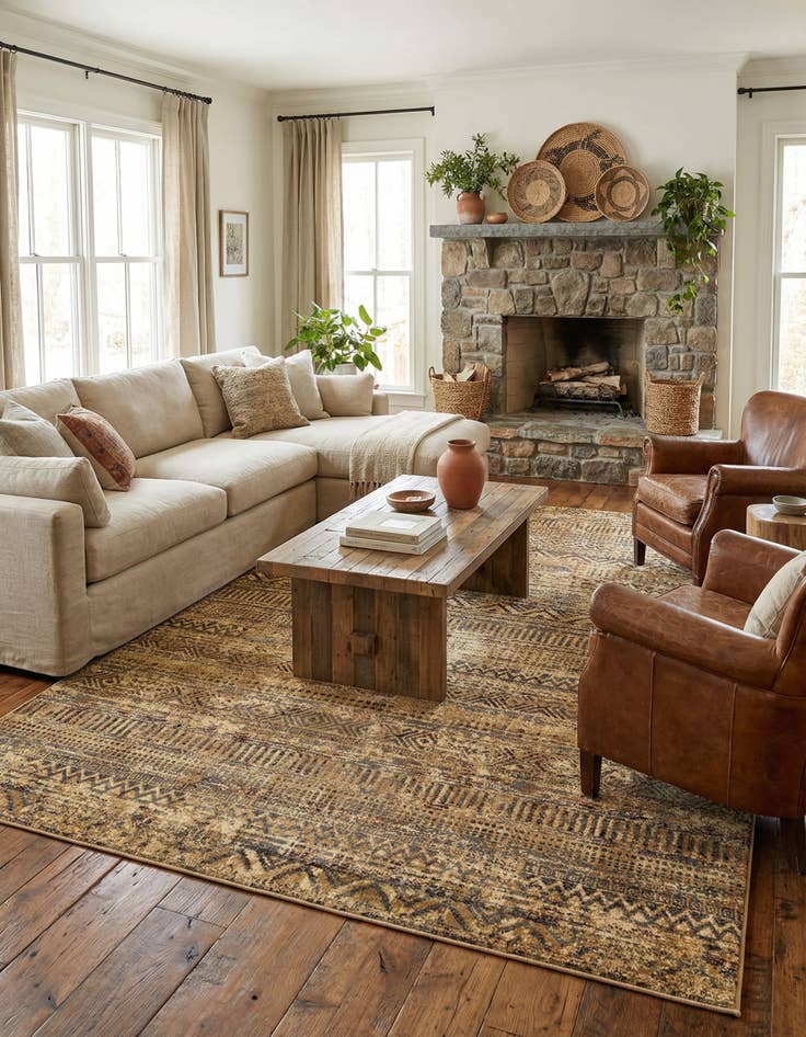 Detail image of  7' 10 x 11' Saturn Rug