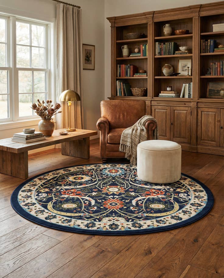 Detail image of 7' 10 x 7' 10 Neda Round Rug