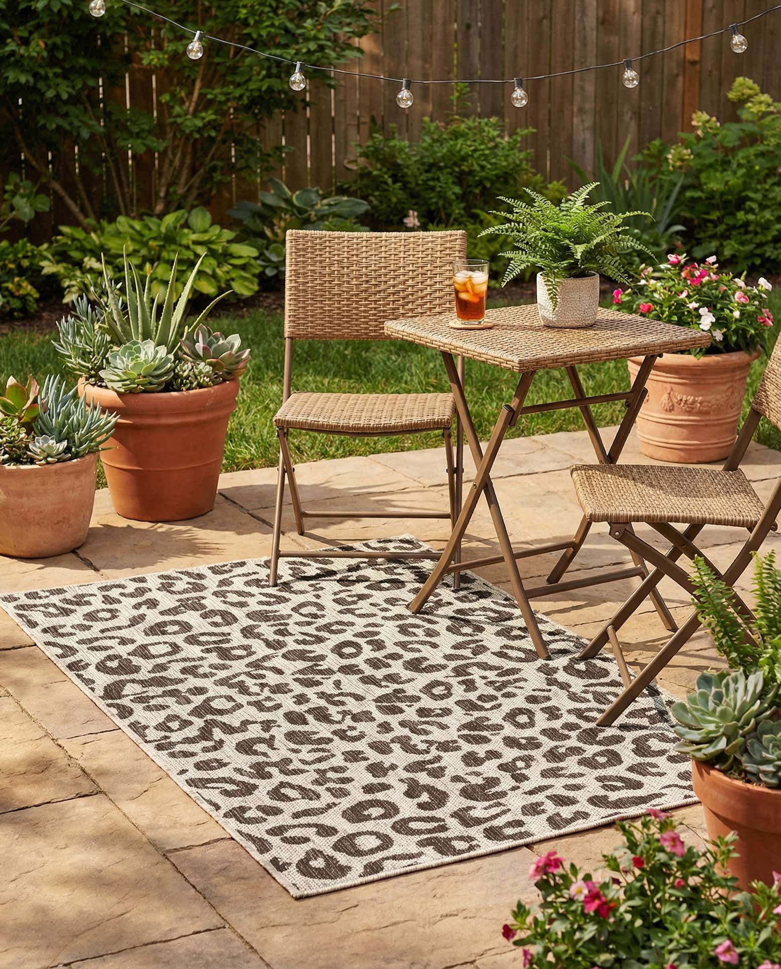 3' x 5' 3 Easy-Clean Safari Indoor / Outdoor Rug