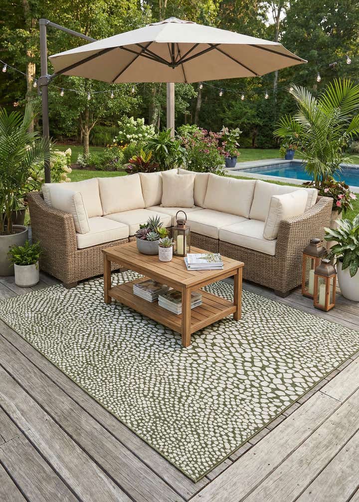 7' 10 x 10' Easy-Clean Jill Zarin Cape Town Indoor / Outdoor Rug