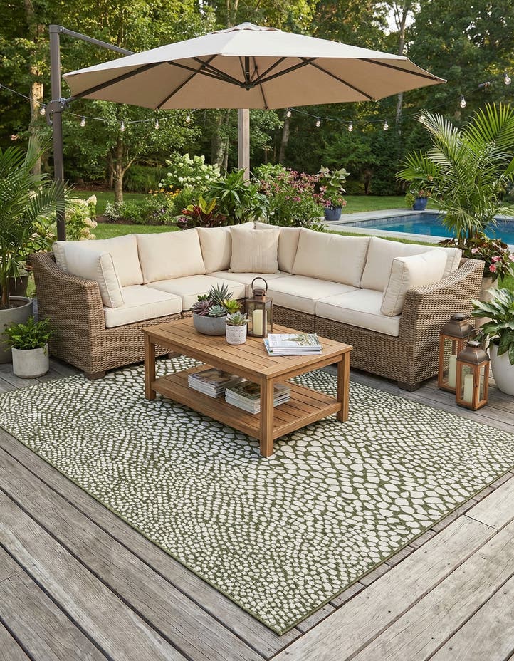 7' 10 x 10' Easy-Clean Jill Zarin Cape Town In...