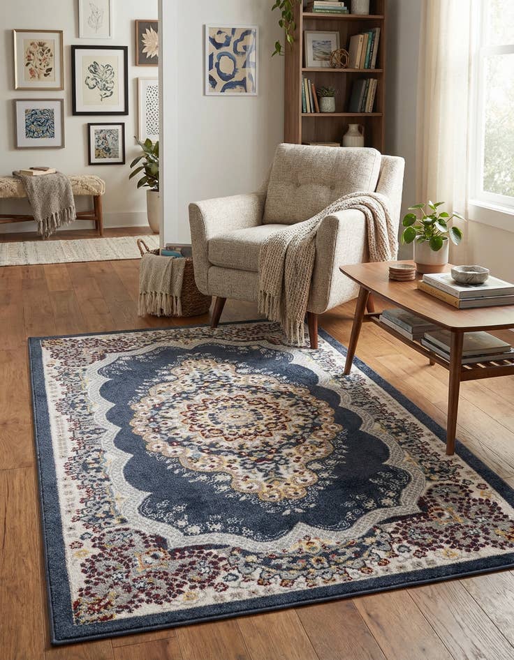 Detail image of 3' 3 x 5' 3 Kamala Washable Rug