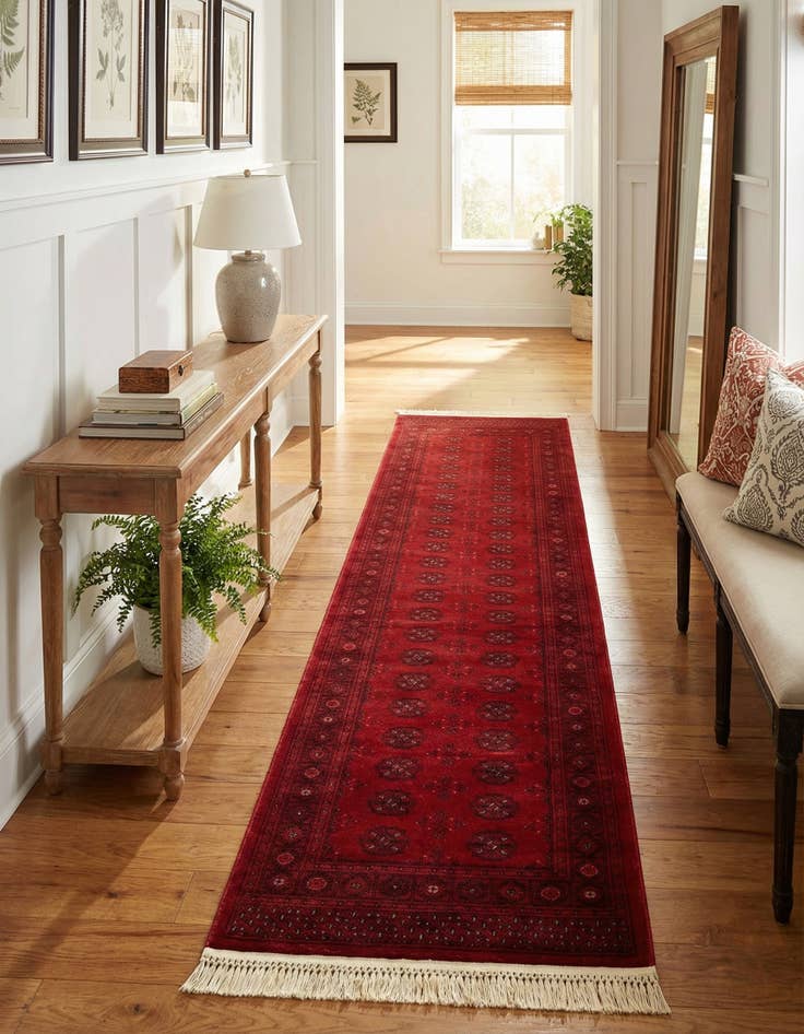 Detail image of 2' 7 x 10' Bokhara Runner Rug