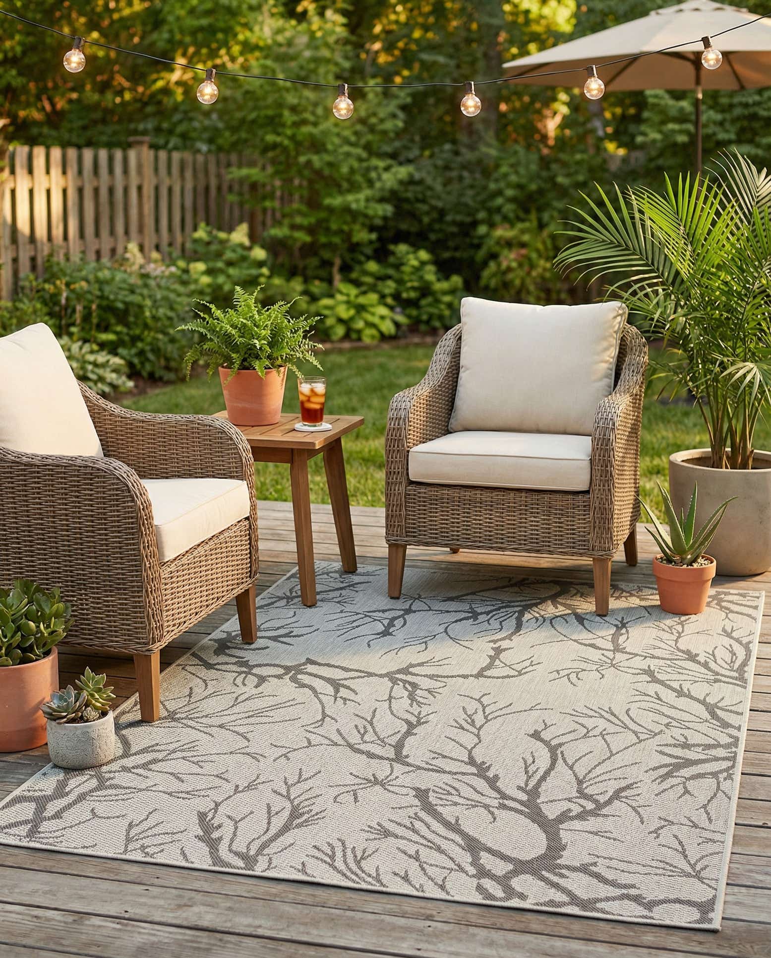 125cm x 185cm Fácil de limpiar Botanical Alfombra Comprar todos los estilos