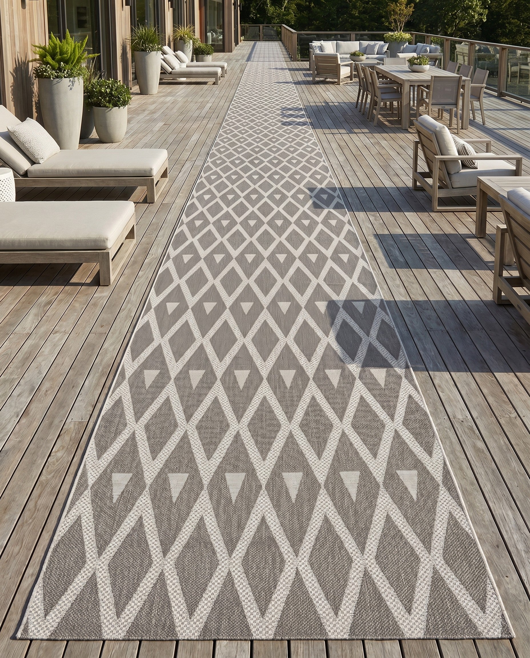 5' x 82' Easy-Clean Indoor / Outdoor Runner Rug
