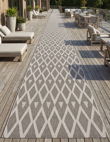 5' x 82' Easy-Clean Indoor / Outdoor Runner Rug