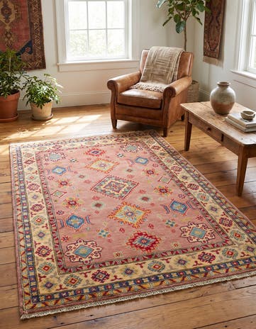 4' x 5' 11 Hand Knotted Kazak Rug