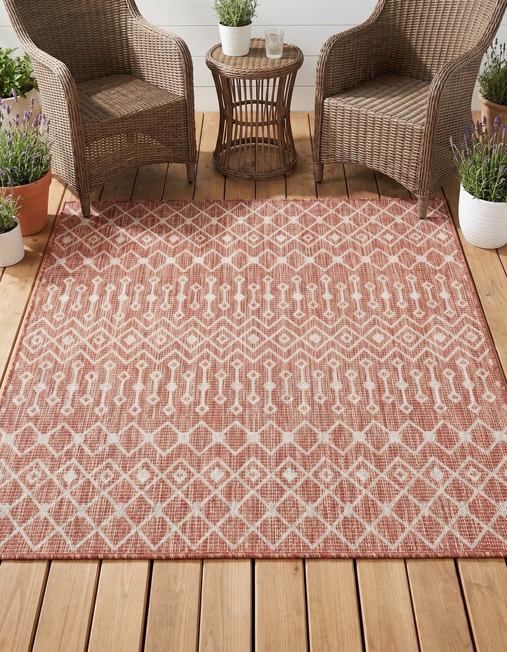 5' 3 x 5' 3 Easy-Clean Lattice Indoor / Outdoo...